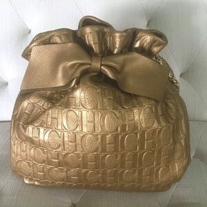 Authentic leather Carolina Herrera shoulder bag